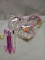 Qty 3 Multi Ink Sequin Pens/ Qty 3 Bracelet Keychains