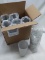 Full Case of 24 Grey Plastic Tumbler Glasses