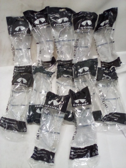Qty 12 Pyramex Intruder Safety Glasses