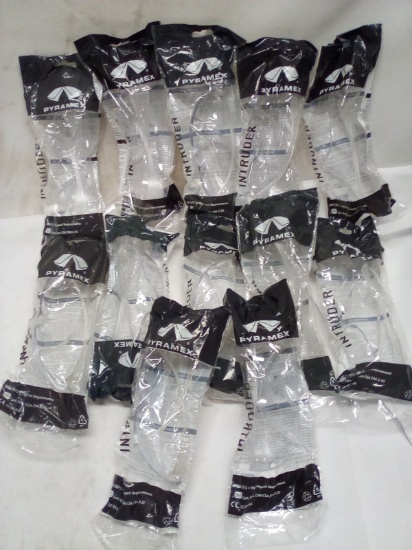 Qty 12 Pyramex Intruder Safety Glasses