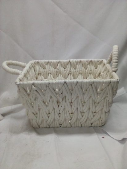 14.5” x 9” 11” Macrame Cord Storage Container with Handles