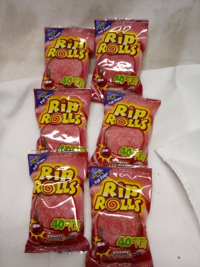 Qty 6 Rip Rolls 40” Cherry Flavor