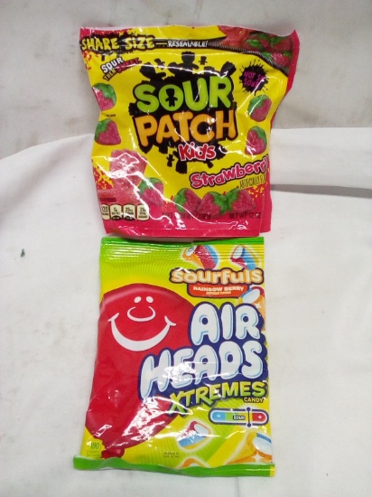 Sour Patch Kids Strawberry 12oz/ Air Heads Xtremes Sourfuls Rainbow Berry 6oz