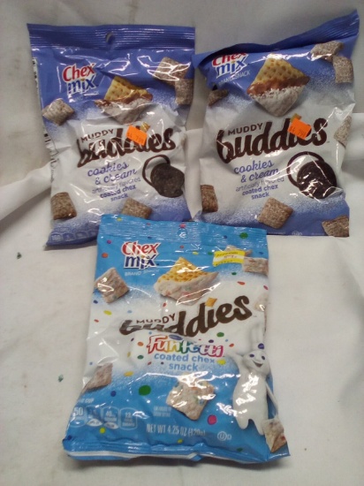 Qty 2 Muddy Buddies Cookies & Cream/ Qty 1 Funfetti