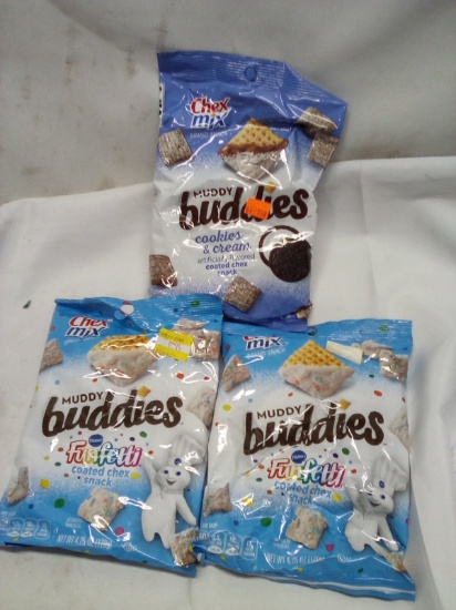 Qty 1 Muddy Buddies Cookies & Cream/ Qty 2 Funfetti