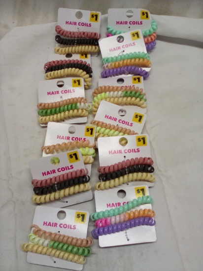 Qty 12 Hair Coils 3pack