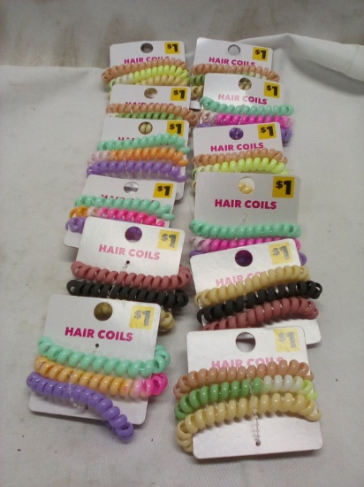 Qty 12 Hair Coils 3pack