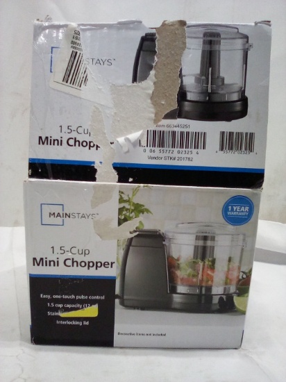 Mainstays 1.5Cup Mini Chopper