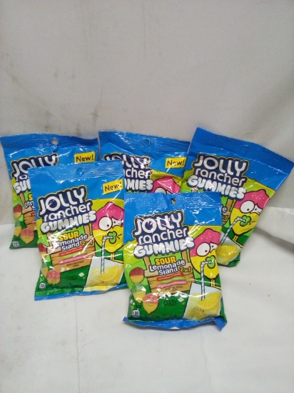 Qty 5 Jolly Rancher Gummies Sour Lemonade Stand