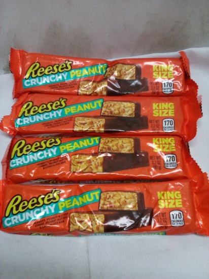 Qty 4 Reese’s Crunchy Peanut King Size