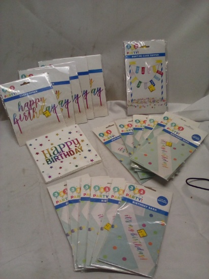 19Pc Assorted Birthday Party Decor