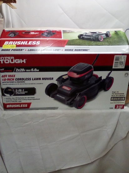 HyperTough 2x20V Max 6.0AH HT Charge 18” Cordless Mower- MSRP $198.00