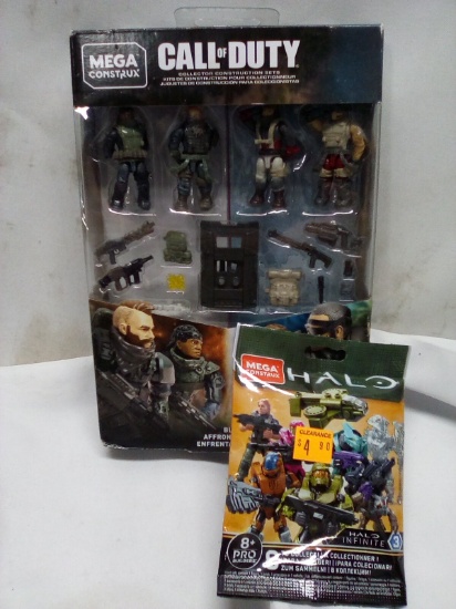 Call Of Duty Mega Construx 105pc/Halo Mega Construx Figurines
