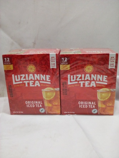 Qty 2 Luzianne Tea Gallon Size Tea Bags 12ct