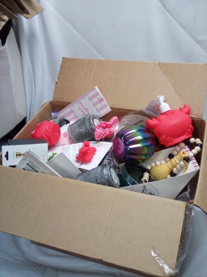 Full 19.75”x12.25”x14.5” Box of Misc. Small Lot Inventory Items