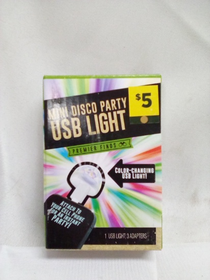 Premier Finds Mini Disco Party USB Light w/ 3-Way Adapter for Phone Plug in