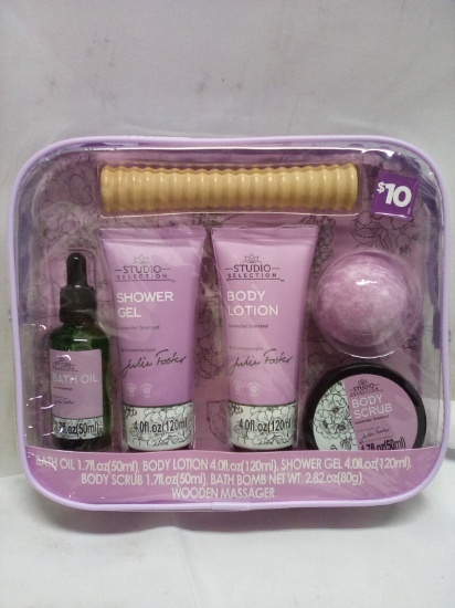 Single Studio Selections 6Pc Julie Foster Lavender Bath Set