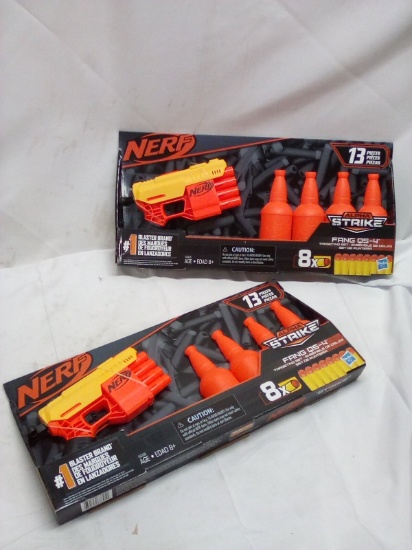 Pair of 13Pc NERF Alpha Strike Sets for Ages 8+