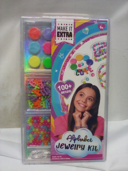 100+Pc Alphabet Jewelry Kit for Ages 6+