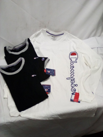 Lot of 3 Large CHAMPION Shirts- Over $120 Original Retail Value