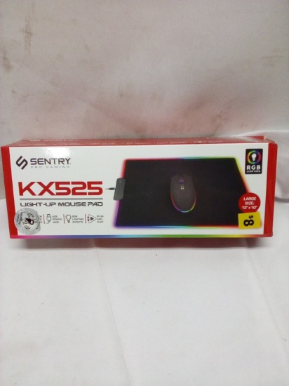 Light Up Mouse Pad Large Size 12” x 10” RGB Lighting