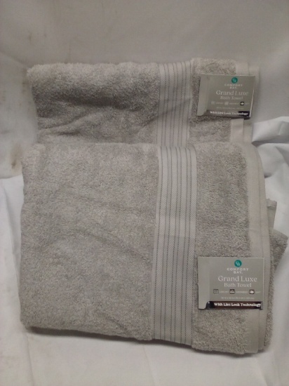 Qty 2 Grand Luxe Bath Towel 30” x 52”