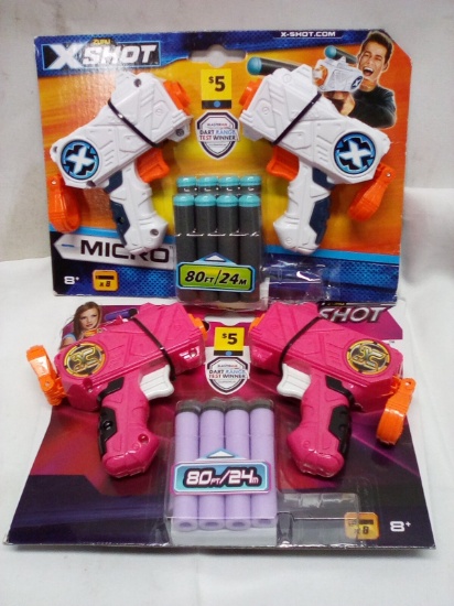 Qty 2 Zuru X Shot Ages 8+