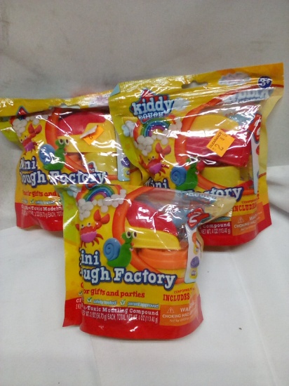 Qty 3 Mini Dough Factory Ages 3+