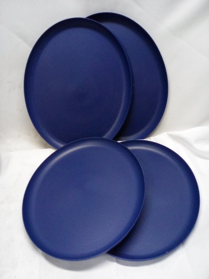Qty 4 15” x 12” Plastic Oval Tray