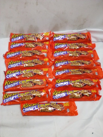 Lot of 15 Reeses King Size Crispy Crunchy Snack Bars