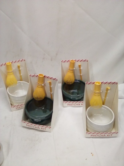 Lot of 4 Assorted Color 3Pc Matcha Kits