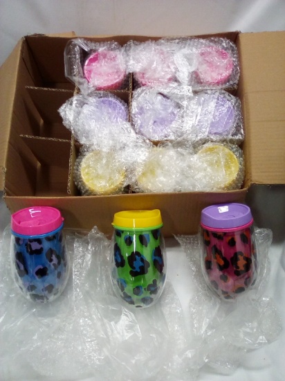 Full Case of 12 Assorted Color/Print BLUSH Brand Tumblers