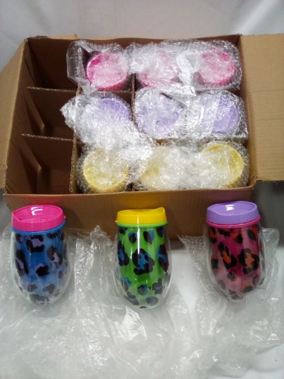 Full Case of 12 Assorted Color/Print BLUSH Brand Tumblers