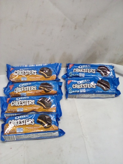 6 Assorted Packs of Oreo Cakesters- (4) Peanut Butter, (2) Original