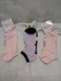 Qty 3 Women No show Socks Shoe Size 5-10