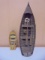 2 Wooden Boat Décor Pieces