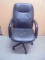 Black Leather Rolling Office/Desk Chair