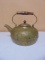 Vintage Copper Tea Kettle w/ Wood Handle