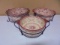 (2) 2 qt & (1) 1.5qt Temptations Old World Baking Dishes w/ Metal Racks