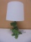 Ceramic Green Dinosaur Lamp