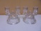 Beautiful Set of Crystal Double Candle Holders