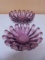 2 Matching Amethyst Art Glass Bowls