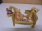 3pc Group of Wooden Teddy Bear Pieces