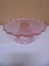 Beautiful Pink Glass Cake/Desert Stand