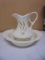 Vintage Treasure Craft Wheat Pattern Pitcher & Bowl
