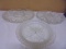 Group of 3 Vintage Glass Relish Trays