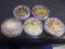 Group of 5 Silver Plates Chinese Tokens