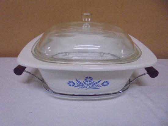 Vintage Corningware Blue Cornflower 4qt Dutch Oven
