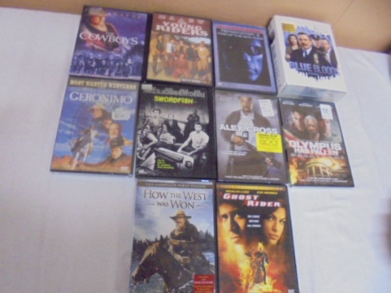 Group of 10 Assorted DVD's