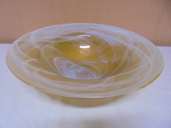 Beautiful Large Art Glass Bowl